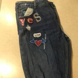 Zara patch denim